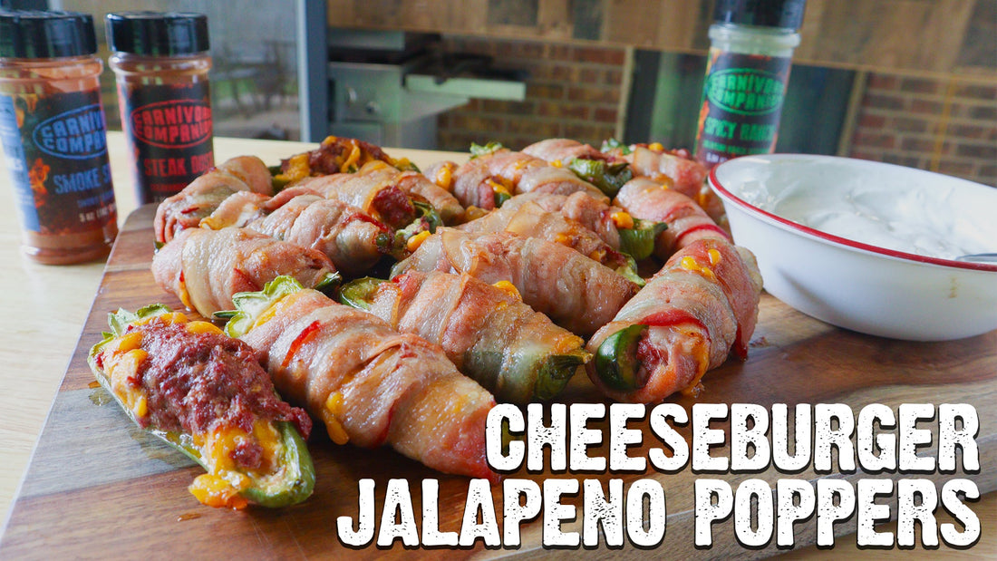 SMOKED JALAPENO CHEESEBURGER POPPERS